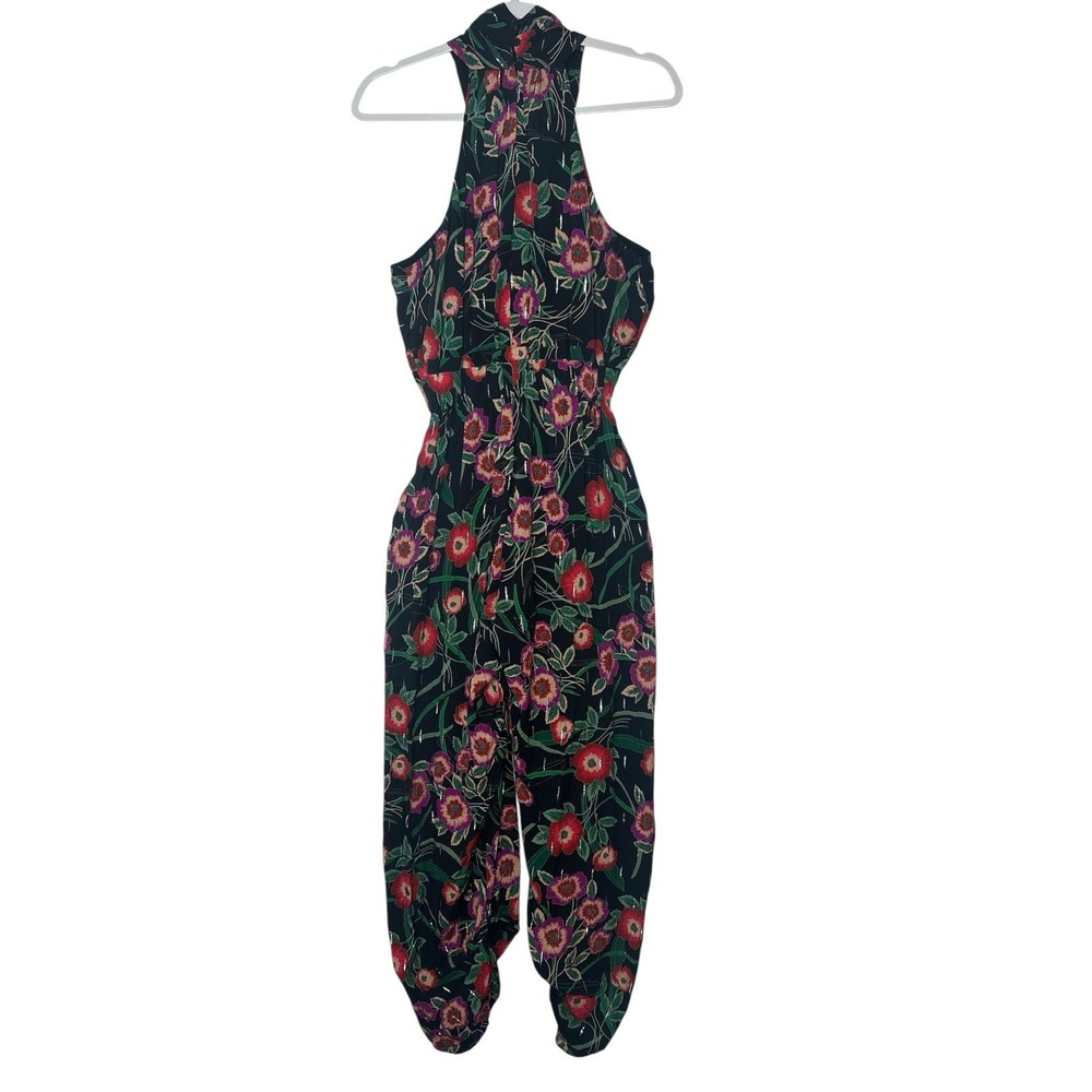 MISA Los Angeles Shania Jumpsuit Women's Medium Pockets Boho Floral Sleeveless - Picture 4 of 15